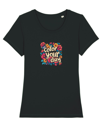 COLOR YOUR DAY - COLOREAZA-TI ZIUA - FLORI - PRIMAVARA Black