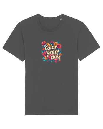 COLOR YOUR DAY - COLOREAZA-TI ZIUA - FLORI - PRIMAVARA Anthracite