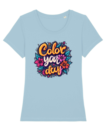 COLOR YOUR DAY - COLOREAZA-TI ZIUA - FLORI - PRIMAVARA 2 Sky Blue