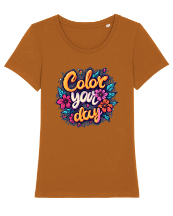 COLOR YOUR DAY - COLOREAZA-TI ZIUA - FLORI - PRIMAVARA 2 Roasted Orange