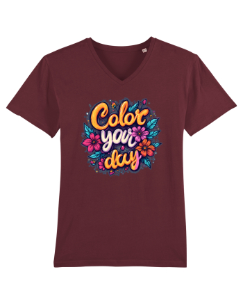 COLOR YOUR DAY - COLOREAZA-TI ZIUA - FLORI - PRIMAVARA 2 Burgundy