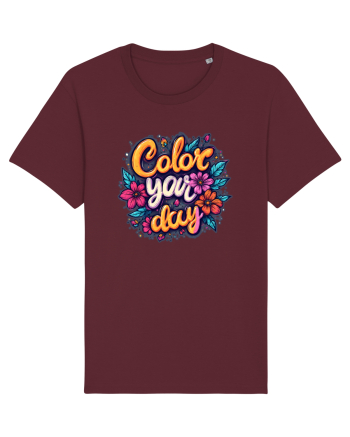 COLOR YOUR DAY - COLOREAZA-TI ZIUA - FLORI - PRIMAVARA 2 Burgundy