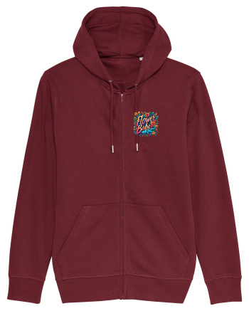 FLOWER BABE - FATA CU FLORI - lateral Burgundy