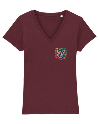 FLOWER BABE - FATA CU FLORI - lateral Burgundy