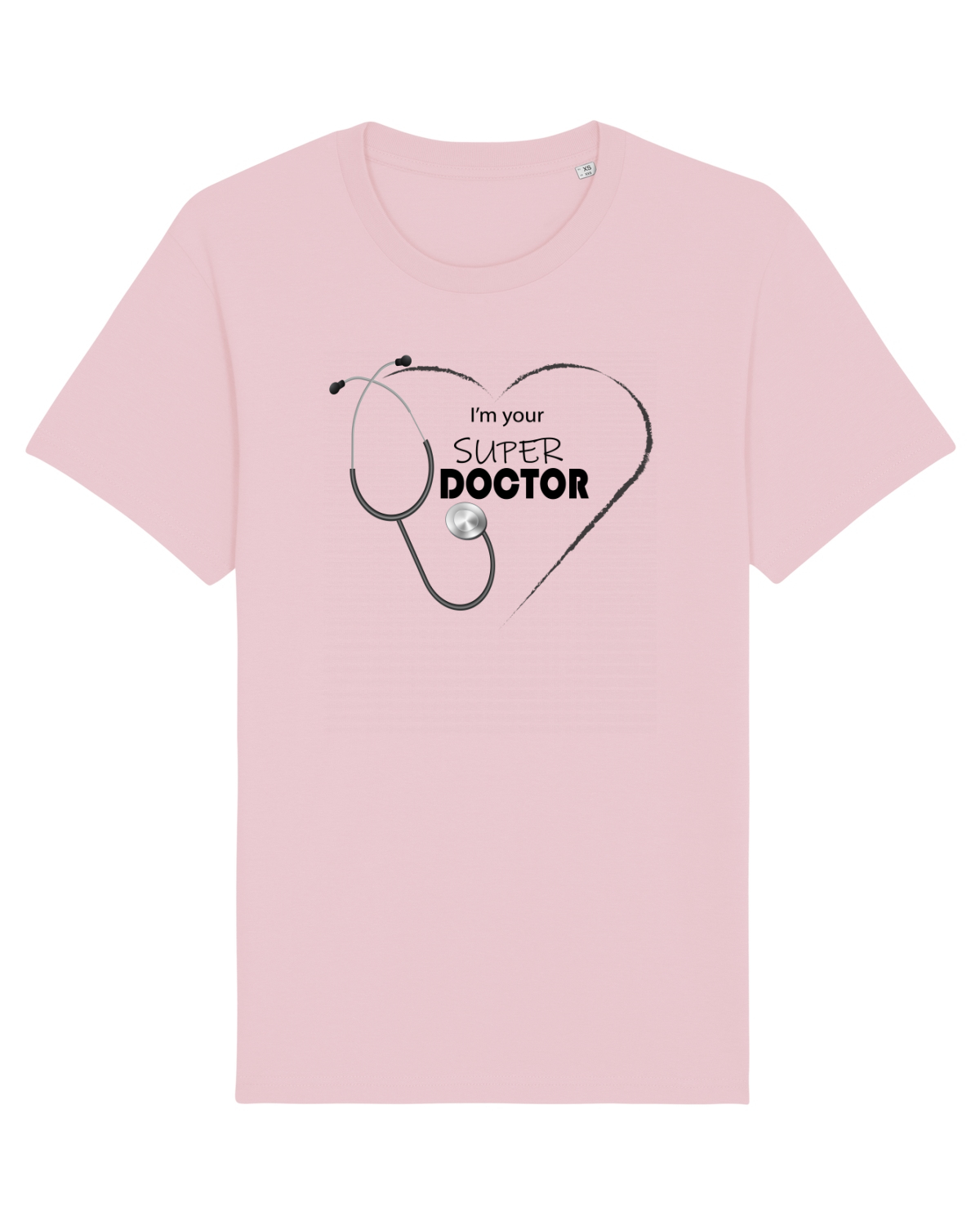 Tricou mânecă scurtă Unisex Rocker Cotton Pink