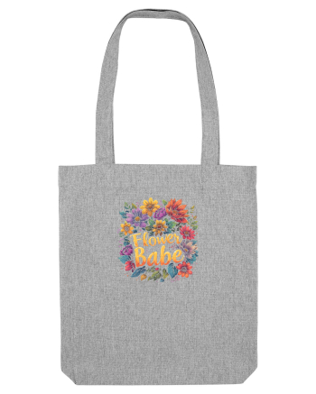 FLOWER BABE - FATA CU FLORI  Heather Grey