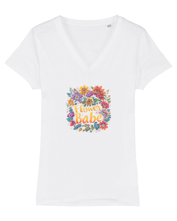FLOWER BABE - FATA CU FLORI  White