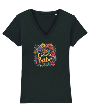 FLOWER BABE - FATA CU FLORI  Black