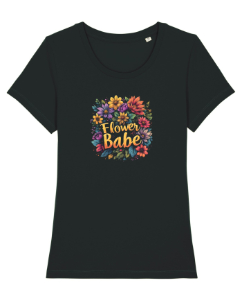 FLOWER BABE - FATA CU FLORI  Black
