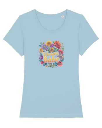 FLOWER BABE - FATA CU FLORI  Sky Blue