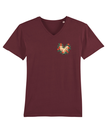 PRIMAVARA INIMA - - HARU - TEXT JAPONEZA - STIL JAPONEZ - lateral Burgundy