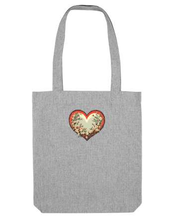 PRIMAVARA -  INIMA  - STIL JAPONEZ 2 Heather Grey