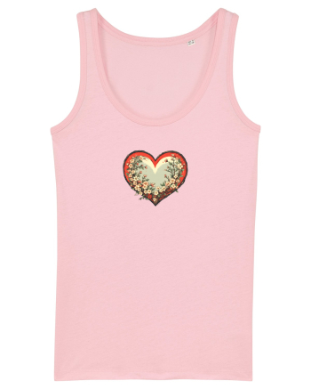 PRIMAVARA -  INIMA  - STIL JAPONEZ 2 Cotton Pink