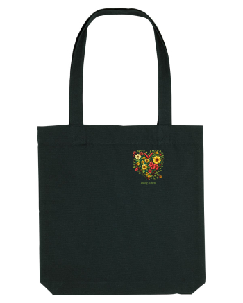 SPRING IS HERE - PRIMAVARA E AICI -  INIMA din FLORI 2 - lateral Black