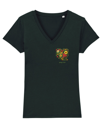 SPRING IS HERE - PRIMAVARA E AICI -  INIMA din FLORI 2 - lateral Black