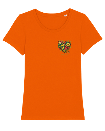 SPRING IS HERE - PRIMAVARA E AICI -  INIMA din FLORI 2 - lateral Bright Orange