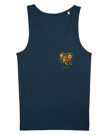 SPRING IS HERE - PRIMAVARA E AICI -  INIMA din FLORI 2 - lateral Navy