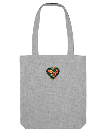 SPRING  - PRIMAVARA -  INIMA din FLORI  Heather Grey