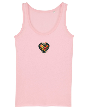 SPRING  - PRIMAVARA -  INIMA din FLORI  Cotton Pink