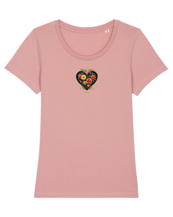 SPRING  - PRIMAVARA -  INIMA din FLORI  Canyon Pink
