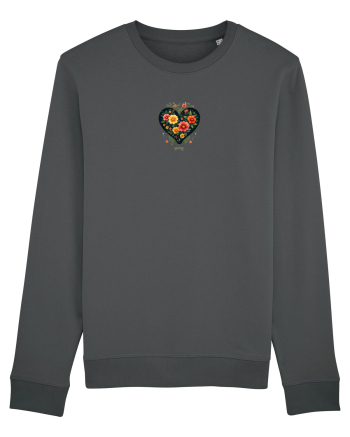 SPRING  - PRIMAVARA -  INIMA din FLORI  Anthracite