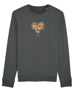 SPRING IS HERE  - PRIMAVARA E AICI -  INIMA din FLORI 3 Bluză mânecă lungă Unisex Rise