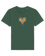 SPRING IS HERE  - PRIMAVARA E AICI -  INIMA din FLORI 3 Tricou mânecă scurtă Unisex Rocker
