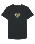SPRING IS HERE  - PRIMAVARA E AICI -  INIMA din FLORI 3 Tricou mânecă scurtă guler larg Bărbat Skater