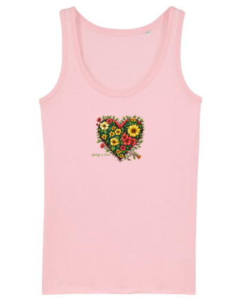 SPRING IS HERE  - PRIMAVARA E AICI -  INIMA din FLORI 4 Cotton Pink