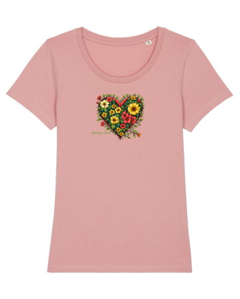 SPRING IS HERE  - PRIMAVARA E AICI -  INIMA din FLORI 4 Canyon Pink