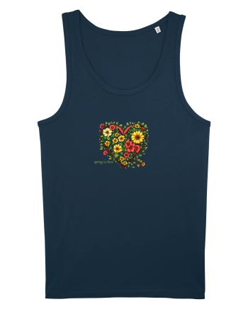 SPRING IS HERE  - PRIMAVARA E AICI -  INIMA din FLORI 4 Navy