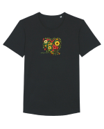 SPRING IS HERE  - PRIMAVARA E AICI -  INIMA din FLORI 4 Tricou mânecă scurtă guler larg Bărbat Skater