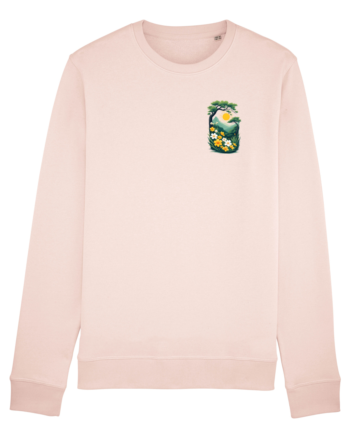 Bluză mânecă lungă Unisex Rise Candy Pink
