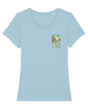 PRIMAVARA FLORI PEISAJ MUNTE - lateral 3 Sky Blue