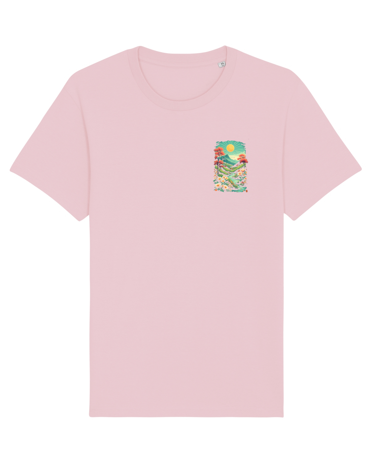 Tricou mânecă scurtă Unisex Rocker Cotton Pink