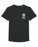 PRIMAVARA FLORI PEISAJ MUNTE - lateral 3 Tricou mânecă scurtă guler larg Bărbat Skater