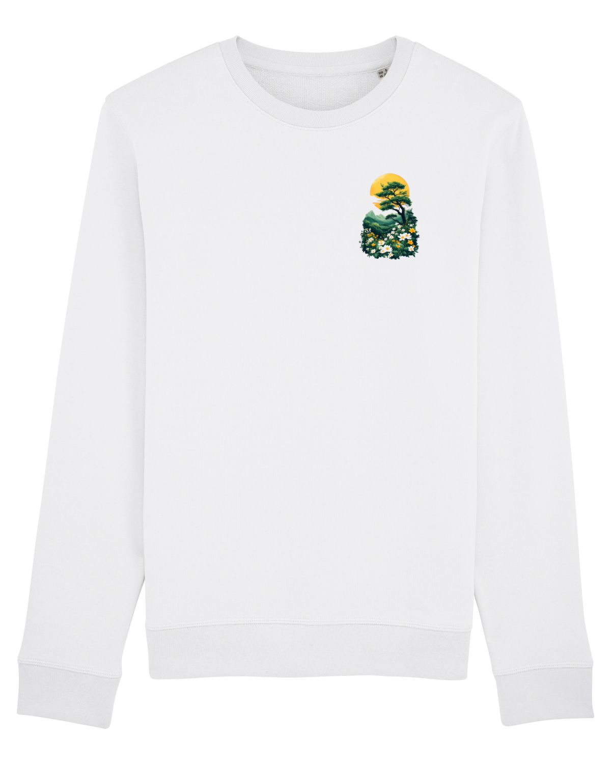 Bluză mânecă lungă Unisex Rise White