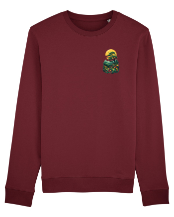 PRIMAVARA FLORI PEISAJ MUNTE - lateral 4 Burgundy