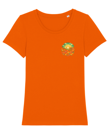 PRIMAVARA FLORI PEISAJ MUNTE -lateral Bright Orange