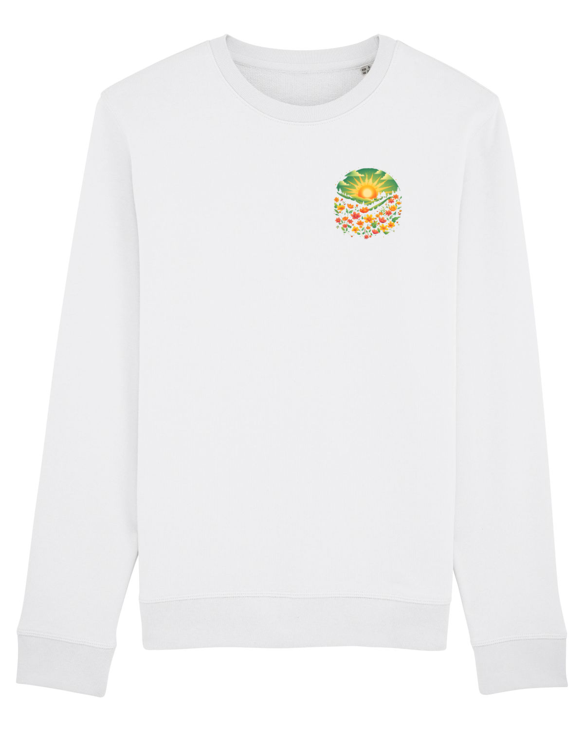 Bluză mânecă lungă Unisex Rise White