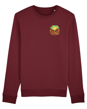 PRIMAVARA FLORI PEISAJ MUNTE -lateral Burgundy
