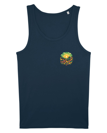 PRIMAVARA FLORI PEISAJ MUNTE -lateral Navy