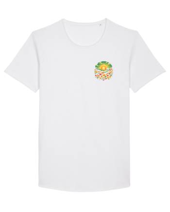 PRIMAVARA FLORI PEISAJ MUNTE -lateral White