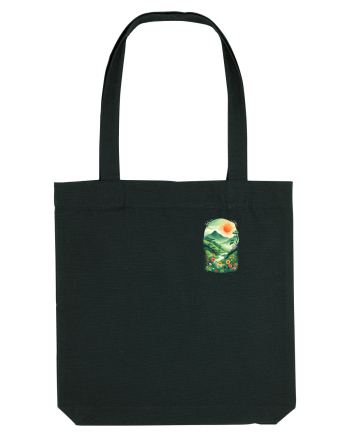 PRIMAVARA FLORI PEISAJ MUNTE -  lateral 2 Black