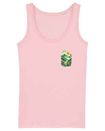 PRIMAVARA FLORI PEISAJ MUNTE -  lateral 2 Cotton Pink