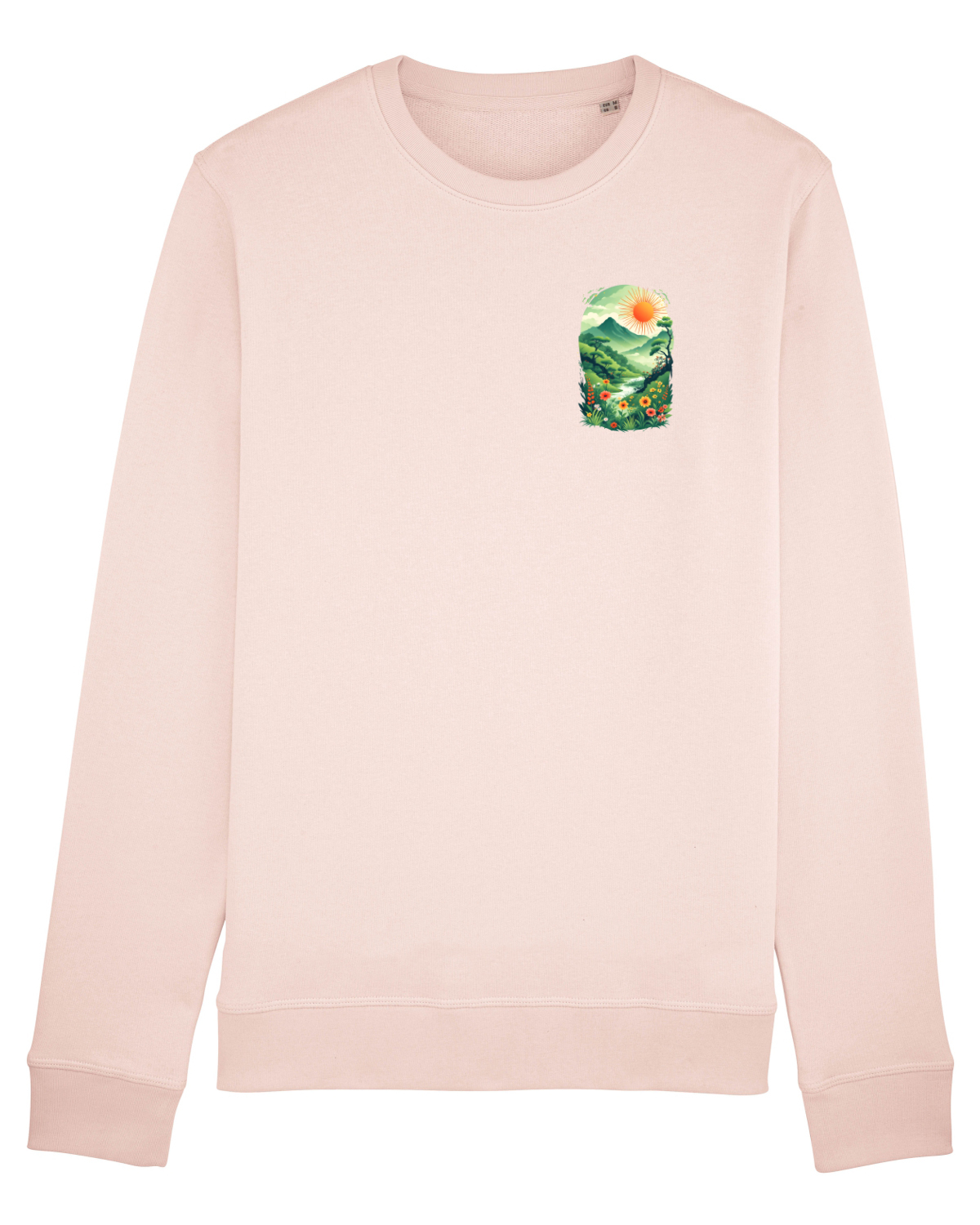 Bluză mânecă lungă Unisex Rise Candy Pink