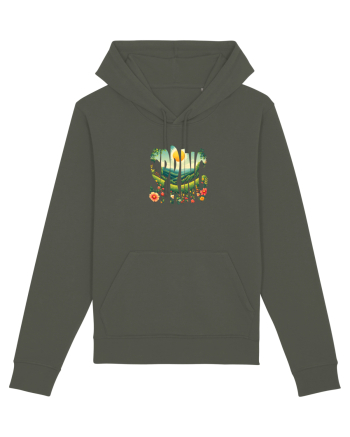 SPRING - PRIMAVARA FLORI PEISAJ MUNTE Khaki