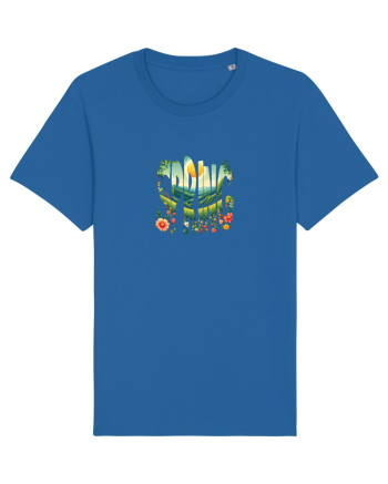 SPRING - PRIMAVARA FLORI PEISAJ MUNTE Royal Blue