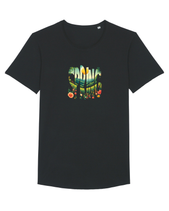 SPRING - PRIMAVARA FLORI PEISAJ MUNTE Black