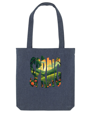 SPRING - PRIMAVARA FLORI PEISAJ MUNTE 2 Midnight Blue